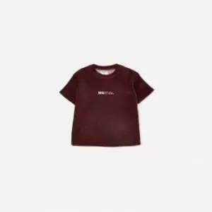 Image of Missguided Velour Mg Kids T-Shirt - Red