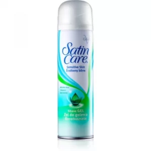 Image of Gillette Satin Care Sensitive Skin Shaving Gel For Her Aloe Vera 200ml
