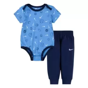 Image of Nike Bodysu Pant Set Bb99 - Blue