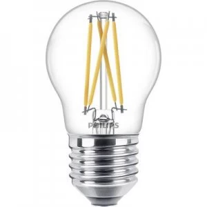 Image of Philips Lighting LED (monochrome) EEC A++ (A++ - E) E27 Droplet 4.5 W = 40 W Warm white (Ø x L) 4.5cm x 8cm dimmable