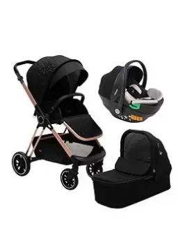 Image of My Babiie MB250i Billie Faiers Black Quilted iSize Travel System, One Colour