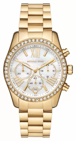 Image of Michael Kors MK7241 Lexington Womens Gold-Toned Steel Watch