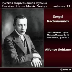 Image of Sergei Rachmaninov Piano Sonata No 1 Op 28/Moments Musicaux by Sergei Rachmaninov CD Album