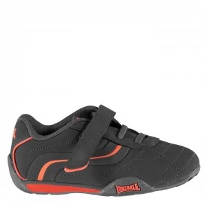 Image of Lonsdale Camden Infants Trainers - Charcoal/Orange