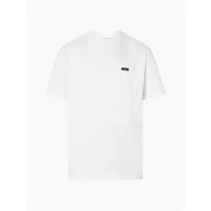 Image of Calvin Klein Mesh Chest Pocket T-Shirt - White