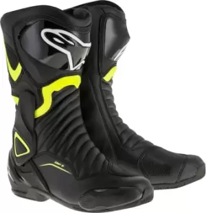 Image of Alpinestars SMX-6 V2 Motorcycle Boots, black-yellow, Size 47, black-yellow, Size 47