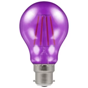 Image of Crompton LED Filament GLS 4.5W Purple BC-B22d