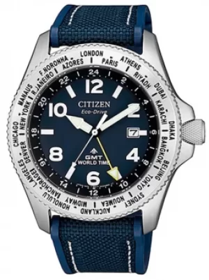 Image of Citizen Mens World Time Strap Watch BJ7100-15L