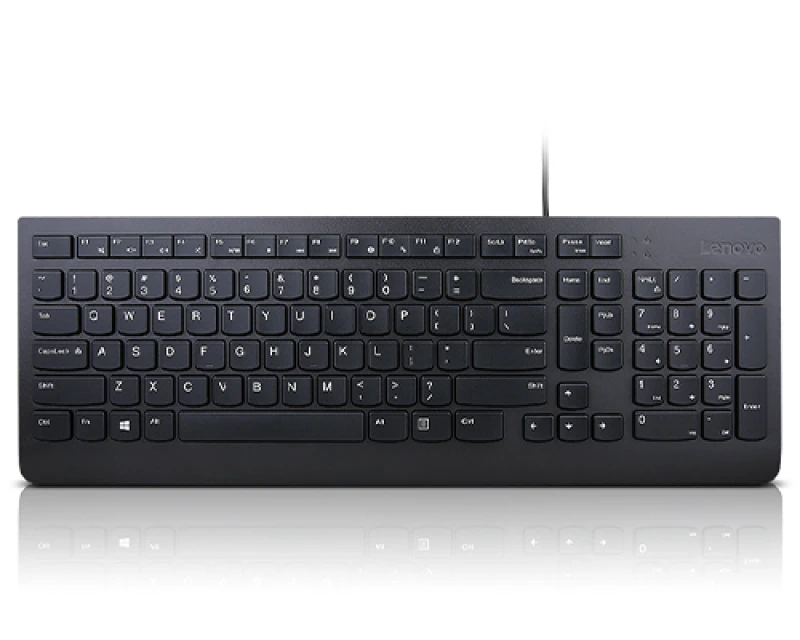 Image of Lenovo Essential keyboard Universal USB QWERTY Finnish. Swedish Black