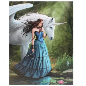 Image of Small Enchanted Pool Canvas Picture by Anne Stokes
