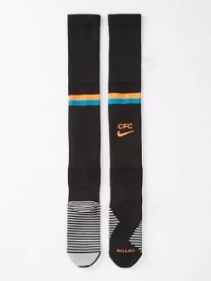 Image of Nike Chelsea 21/22 Third Socks, Red, Size L, Men