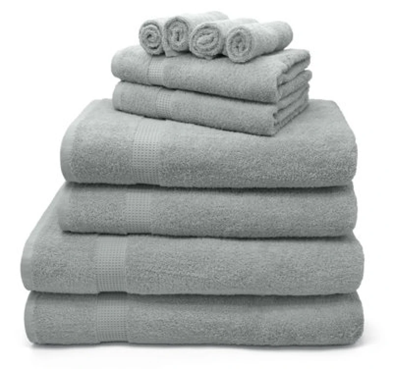Image of Velosso Luxury 100% Egyptian Cotton Towels 550Gsm Soft & Absorbent Cotton Towels Light Grey - Bath Sheet