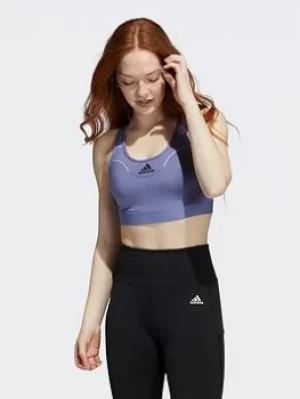 Image of adidas Believe This Heat.rdy Bra, Purple/White, Size XS, Women