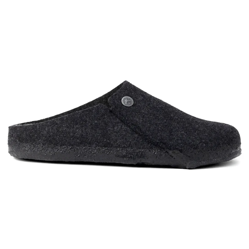 Image of Birkenstock Woolen slippers Birkenstock Zermatt Noir Unisex 41 Etroit