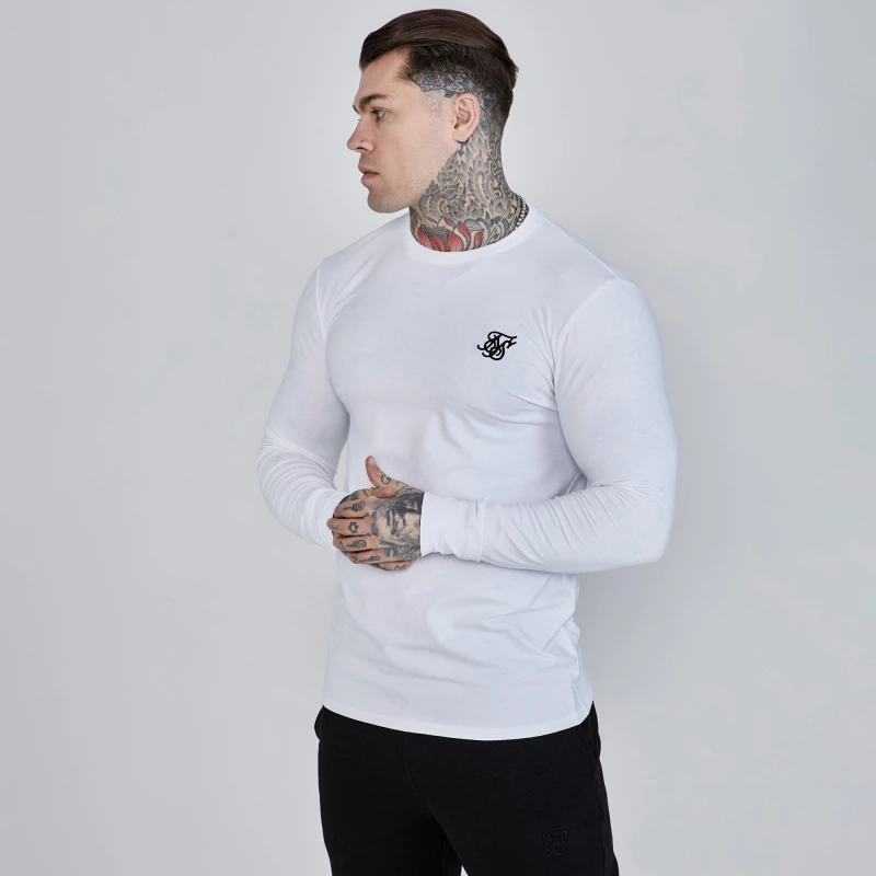 Image of SikSilk Essentials T-Shirt Mens White male Small