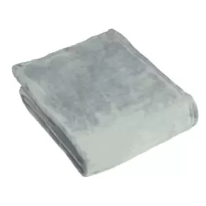 Image of Furn. Harlow Throw Fleece Polyester Grey