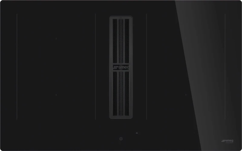 Image of Smeg Universal HOBD482D2 83cm Induction Extractor Hob - Black - For Ducted/Recirculating Ventilation