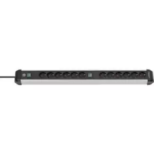 Image of Brennenstuhl 1391030200 Power strip (+ switch) Silver-black PG connector