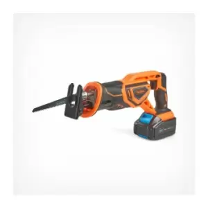 Image of 20V Cordless Reciprocating Saw with 3.0Ah 20V max Battery, Fast Charger, 2 Blades & Bag - 0-2800RPM Variable Speed, Electric Brake, Rubber Grip