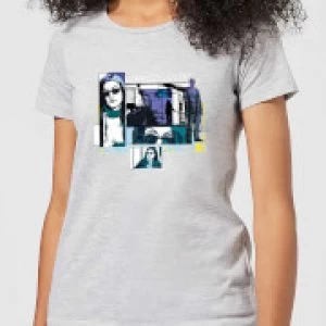 Image of Marvel Knights Jessica Jones Comic Panels Womens T-Shirt - Grey - L