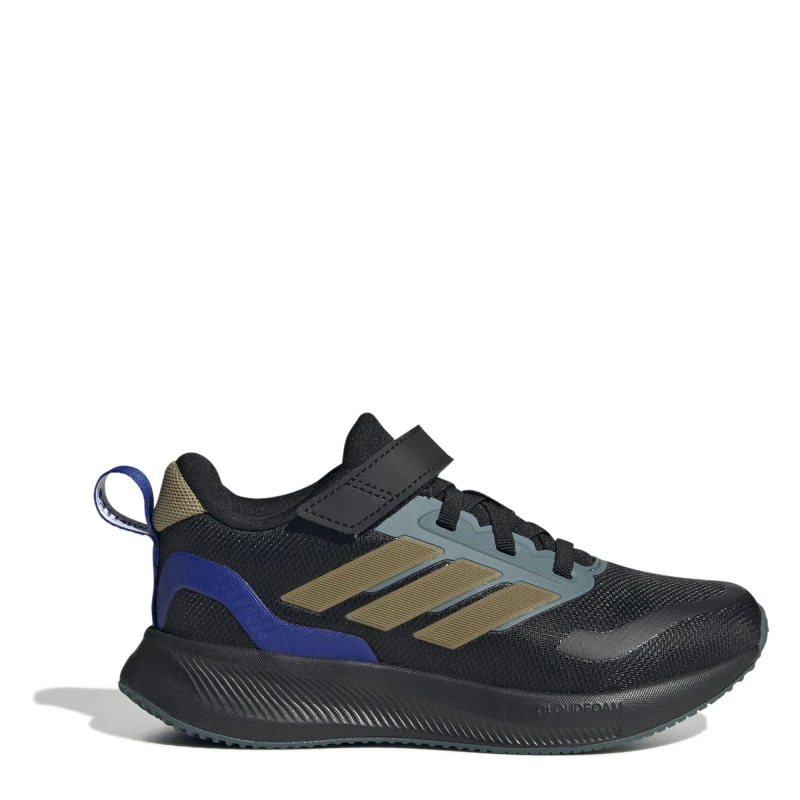Image of adidas Kids Runfalcon Runners Blk/Khaki/Tl male C10 (28)