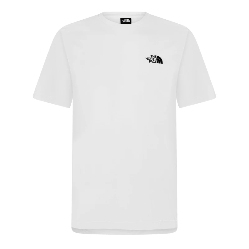 Image of The North Face Regular Fit Simple Dome T-Shirt Mens TNF White male Large