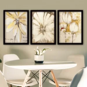 Image of 3SC151 Multicolor Decorative Framed Painting (3 Pieces)