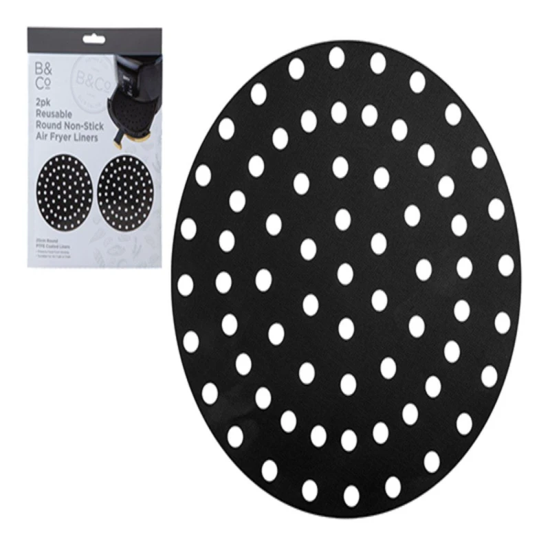 Image of B and Co B and C 2Pk Air Fryer Liner Round unisex One Size
