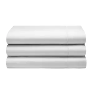 Image of Belledorm Cotton Sateen 1000 Thread Count Flat Sheet (Emperor) (White)
