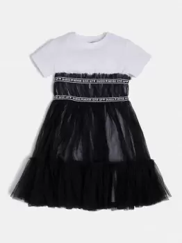 Image of Guess Kids Tulle Insert Dress