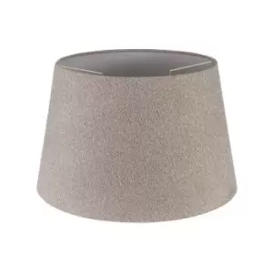 Image of Luminosa Lighting - Round, 350, 450 x 280mm Fabric Shade, Multi, White Laminate