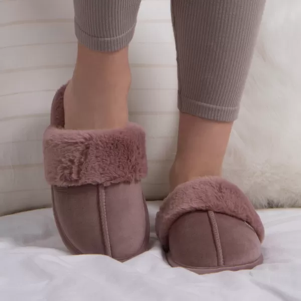 Image of totes Mink Velour Mule Slippers Mink