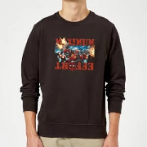 Image of Marvel Deadpool Maximum Effort Sweatshirt - Black - M