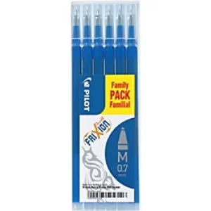 Image of Pilot Frixion Pen Refills 0.35mm Blue Pack of 6