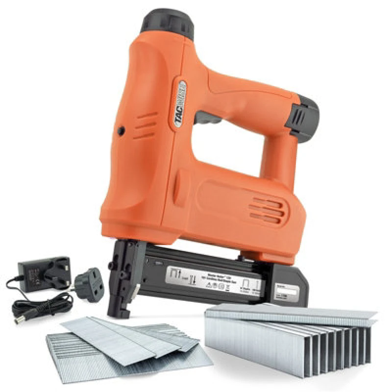 Image of Tacwise 12V 191 Cordless Nail Staple Gun Type 91 Staples 18G 180 Nails Brad 1700