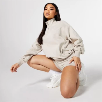 Image of Jack Wills Relaxed Half Zip Sweatshirt - Neutral