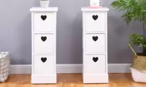 Image of Set of Two Rustic-Style End Tables, Style A