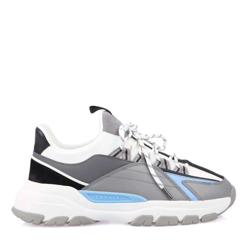 Image of Lavair Creator Evo Trainers White Blue male UK 6
