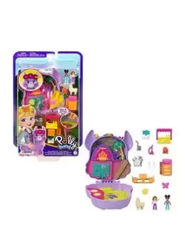Image of Polly Pocket Camp Adventure Llama Compact Playset