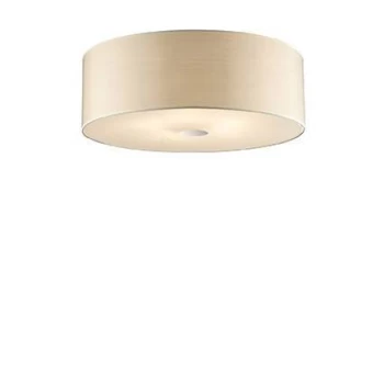 Image of Woody 5 Light Large Ceiling Flush Light Wood, E27
