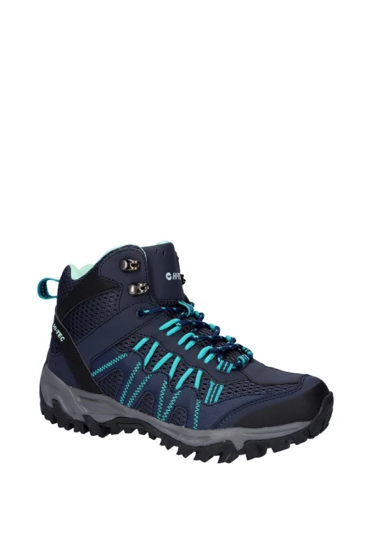 Image of Hi Tec Womens Jaguar Mid Walking Boots UK Size 7 (EU 40) Sky Captain/Navigate HIT114-SKYBLU-7
