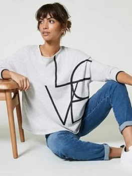 Image of Mint Velvet Love Graphic Jumper