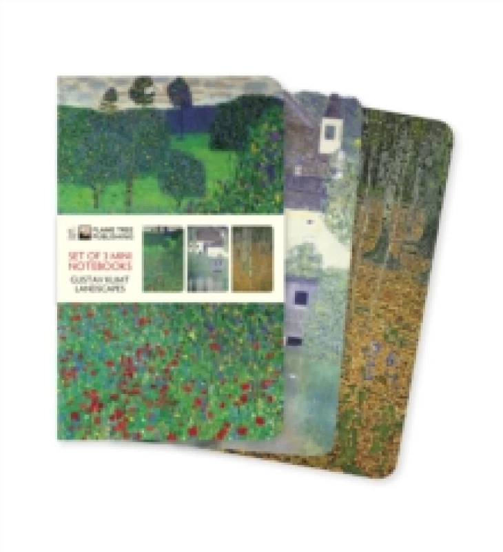 Image of Klimt Landscapes Set of 3 Mini Notebooks Notebook / blank book