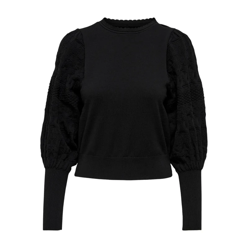 Image of Only Womens knitted round neck sweater Only Melita Noir Female M