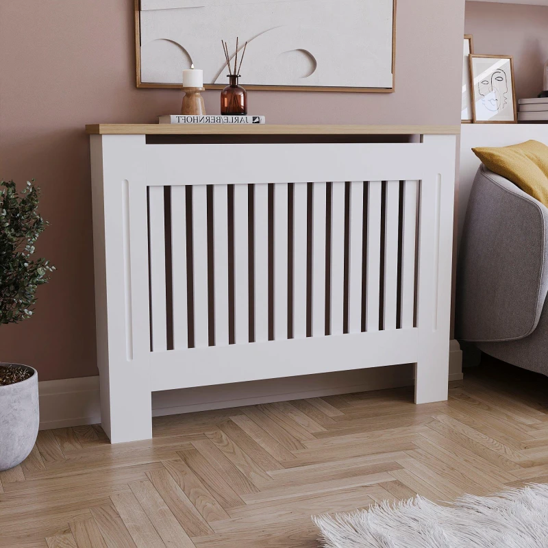 Image of Lassic Vida Designs Arlington Radiator Cover, Medium White unisex Medium