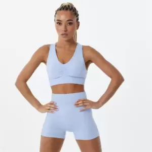 Image of USA Pro Ruched Sports Bra - Blue