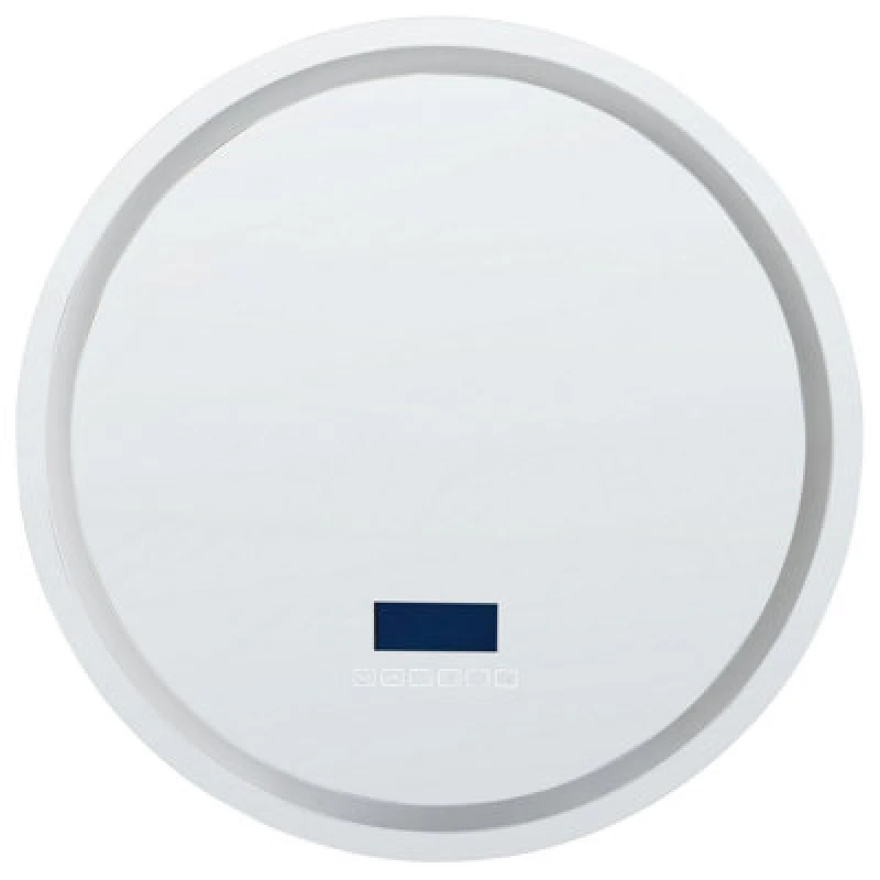 Image of Beliani LED Wall Mirror With Bluetooth Speaker 60 Cm Silver Brognon