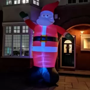 Image of Samuel Alexander - 4m Outdoor Giant Inflatable LED Santa Christmas Decoration