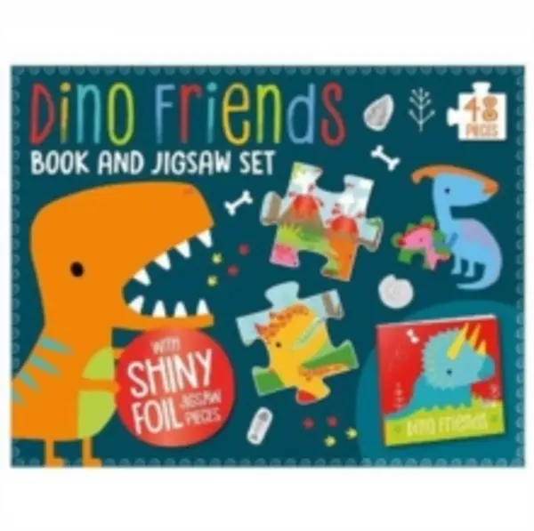 Image of Dino Friends Book and Jigsaw Box Set Mixed media product