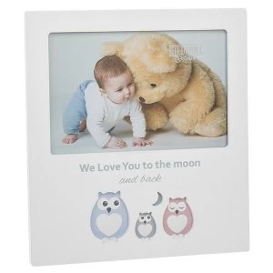 Image of Cut Out Owl Frame Love Moon